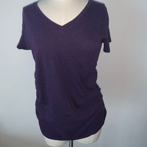 Purple maternity shirt